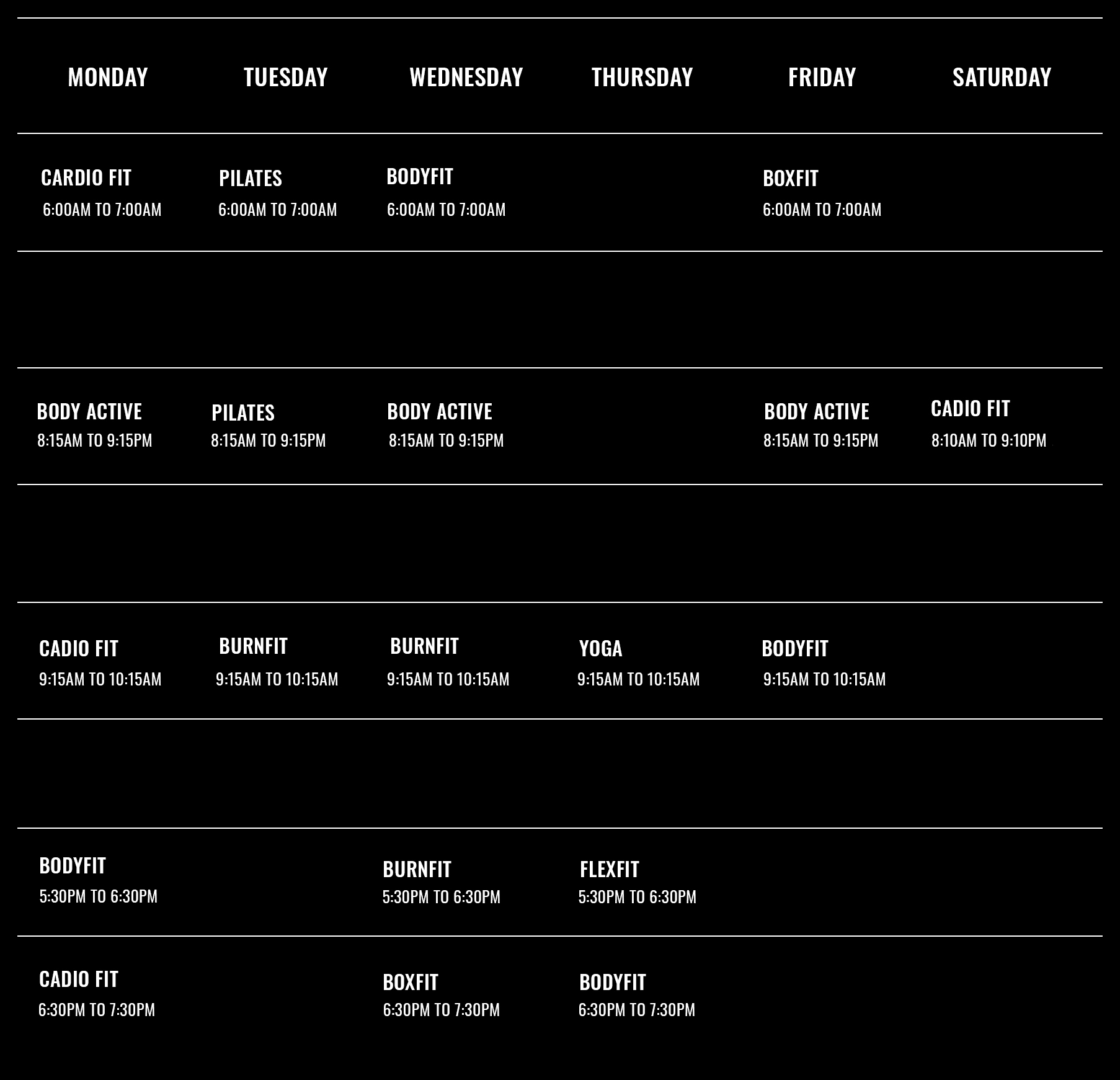 Timetable-May